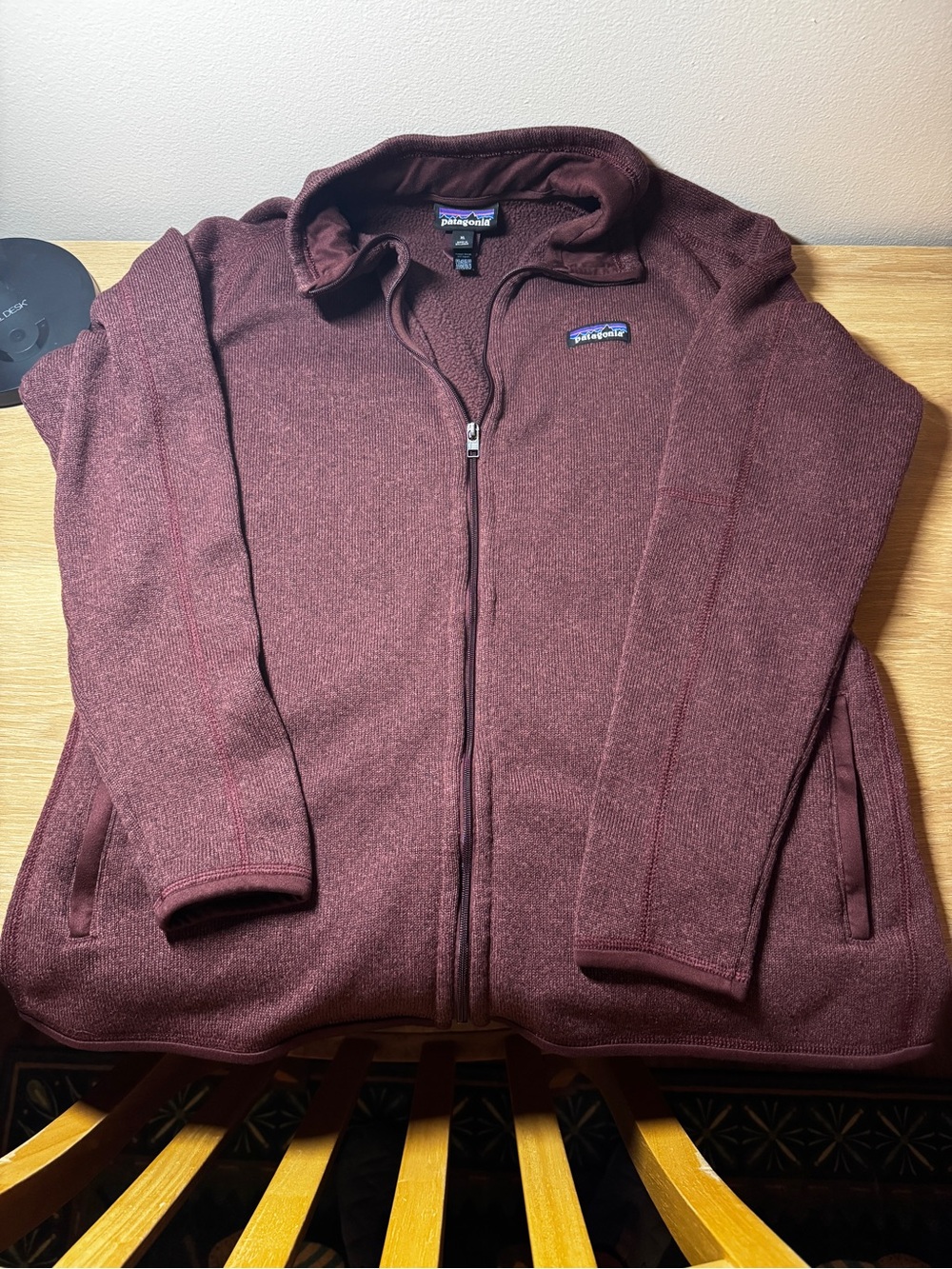 Patagonia Women’s Full‑Zip Maroon Better Sweater Fleece